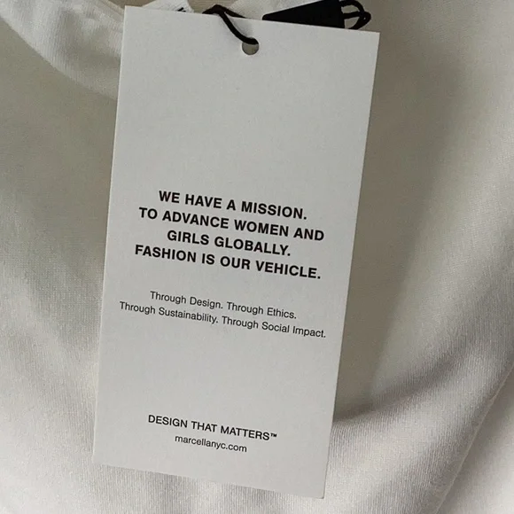 Marcella Manhattan One Shoulder Top Medium NWT - Picture 8 of 9